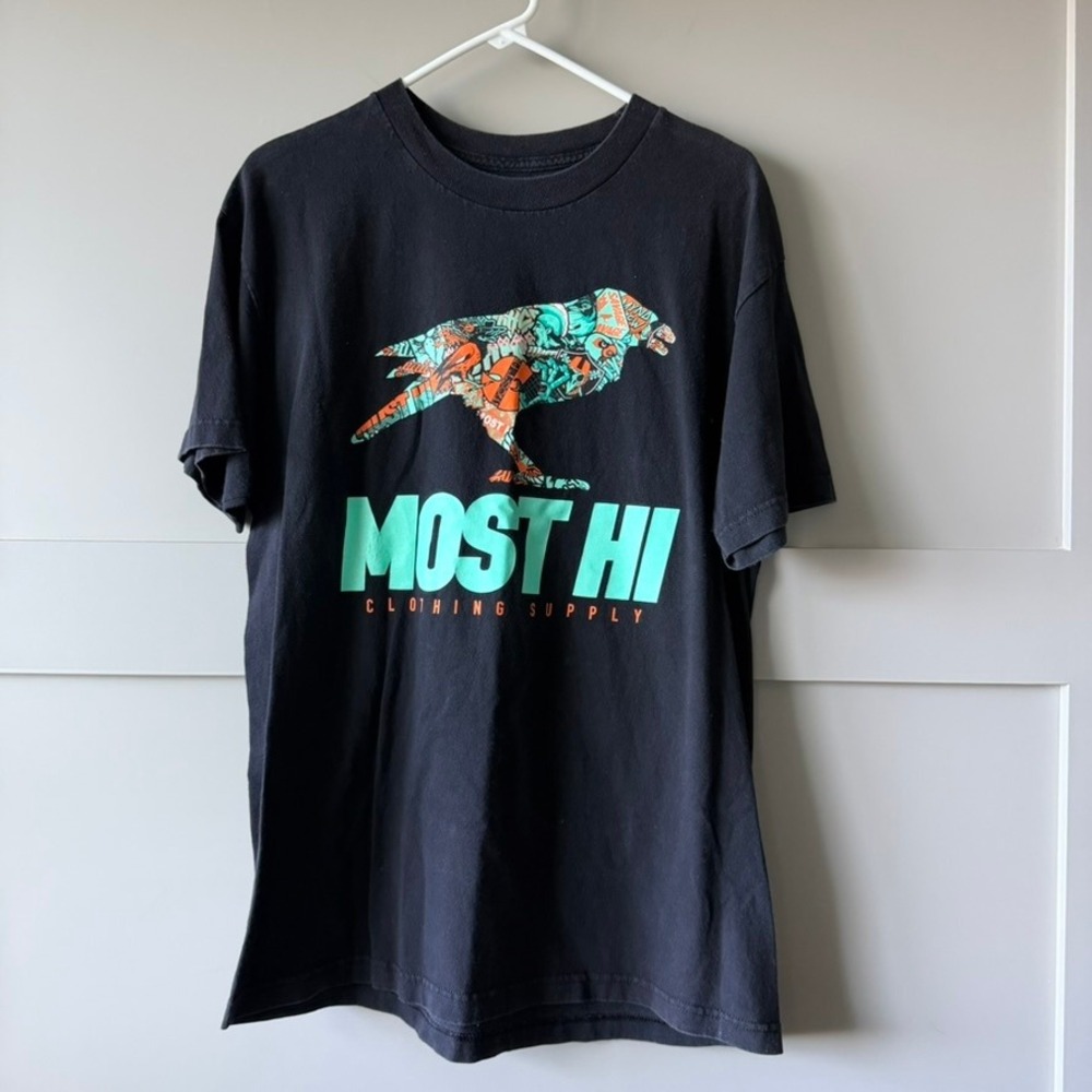 Most‎ Hi Clothing Supply 3 Year Anniversary Tee Mens L Myna Bird Hawaii Maui